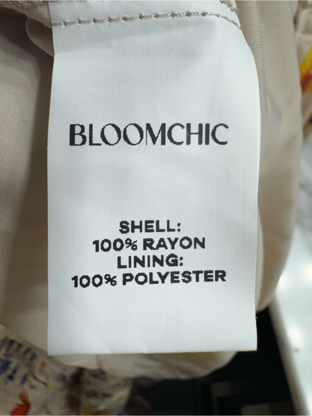 BloomChic Pretty Floral Cream Puff Sleeve pull Over Dress 12 - Picture 11 of 12